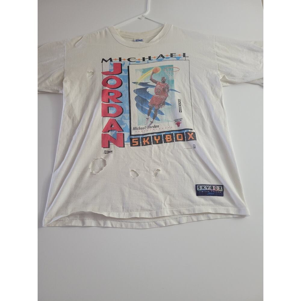 Vintage Shirt Mens Large Michael Jordan Skybox 90s 1991 Salem